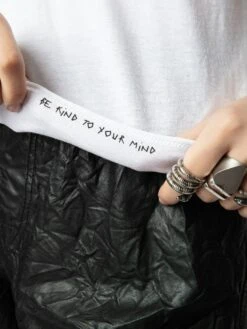 Zadig & Voltaire Tuni Henley T-shirt White -Zadig Et Voltaire JWTN00447 BLANC ADDI 2 668cfed26a0b2