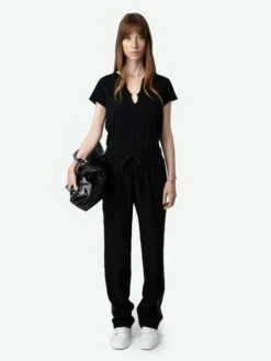 Zadig & Voltaire Tuni Henley T-shirt Black