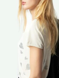 Zadig & Voltaire Henley T-shirt Ecru 4 Zadig & Voltaire Henley T-shirt Ecru -Zadig Et Voltaire JWTN02603 ECRU HOVER 6728e0b8b08d5