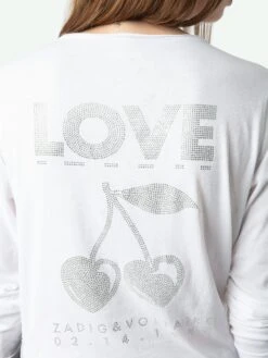 Zadig & Voltaire Henley T-shirt White -Zadig Et Voltaire JWTN02607 WHITE HOVER 675fee334a2e3