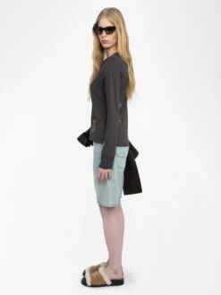 Zadig & Voltaire Tuni Henley Shirt Dark Chocolate 3 Zadig & Voltaire Tuni Henley Shirt Dark Chocolate -Zadig Et Voltaire JWTN02643 DARK CHOCOLATE ADDI 2 6836ffb31f35a