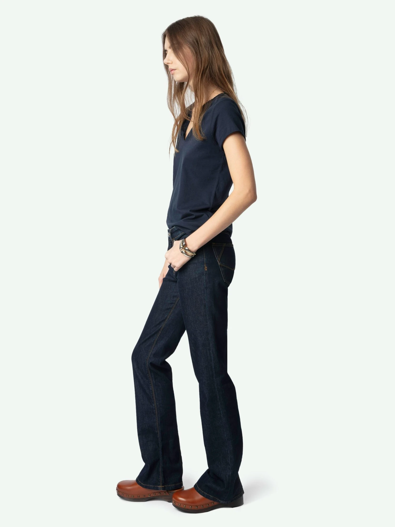 Henley Diamanté T-shirt Encre Zadig & Voltaire Henley Diamanté T-shirt Encre -Zadig Et Voltaire JWTN02645 ENCRE ADDI 2 675fee3e1ef9e scaled