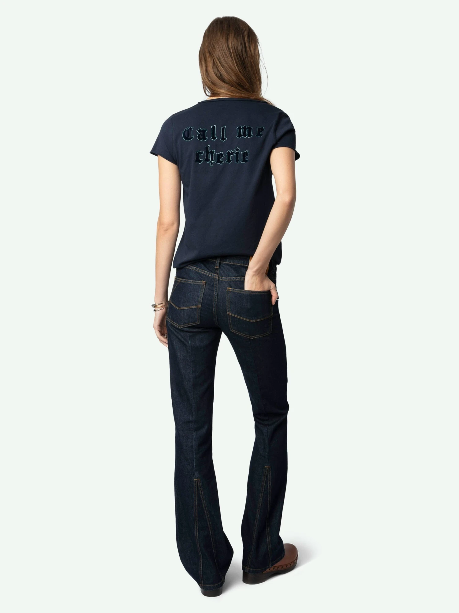 Henley Diamanté T-shirt Encre Zadig & Voltaire Henley Diamanté T-shirt Encre -Zadig Et Voltaire JWTN02645 ENCRE BACK 675feea29ba0b scaled