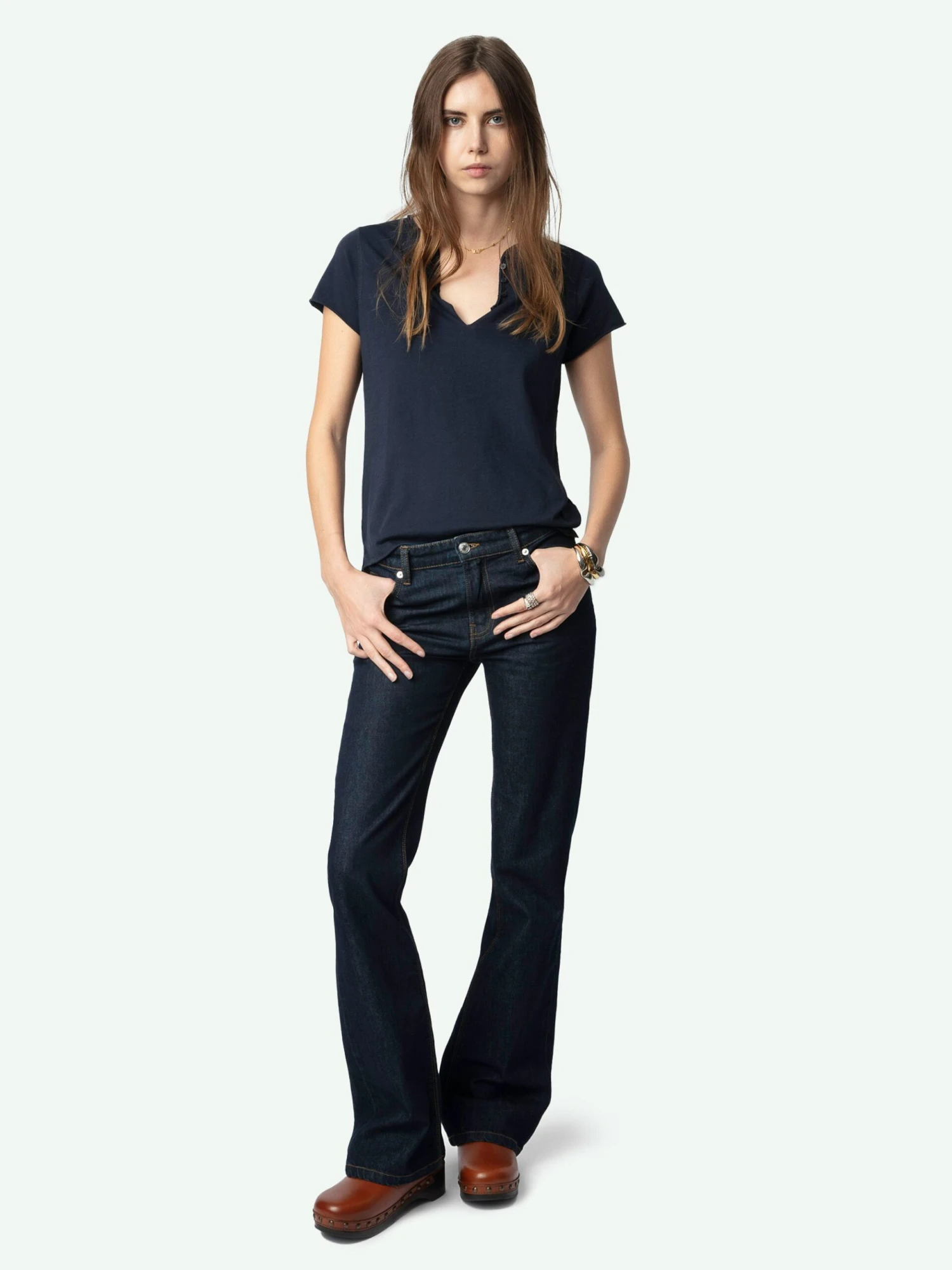 Henley Diamanté T-shirt Encre Zadig & Voltaire Henley Diamanté T-shirt Encre -Zadig Et Voltaire JWTN02645 ENCRE SHOOTING 675fee7827aa9 scaled