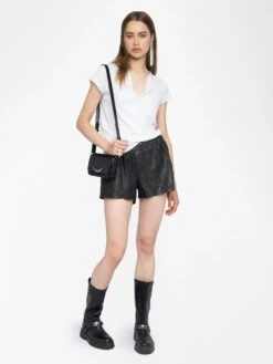 Zadig & Voltaire Women's White Henley Shirt White 2 Zadig & Voltaire Women's White Henley Shirt White -Zadig Et Voltaire JWTN02647 WHITE ADDI 1 6849a33b6b3a2