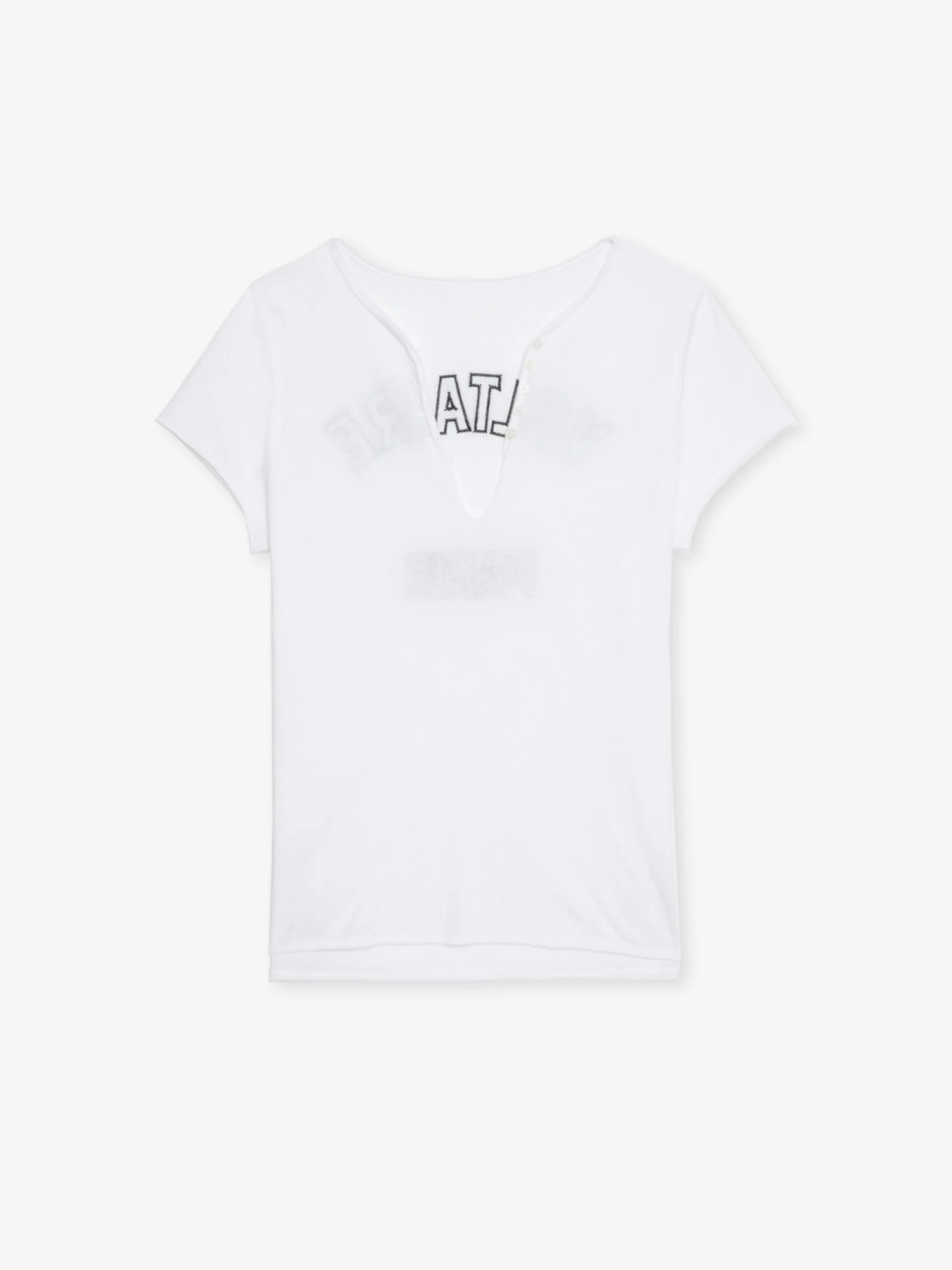 Women's White Henley Shirt White Zadig & Voltaire Women's White Henley Shirt White -Zadig Et Voltaire JWTN02647 WHITE PACKSHOT 684fe24be45c1 scaled