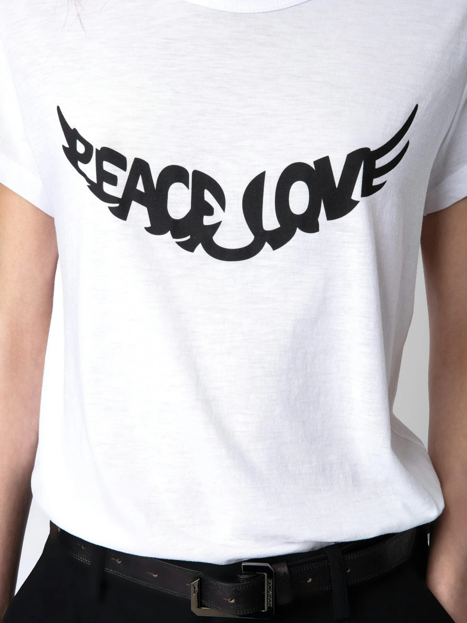 Woop Peace & Love Wings T-shirt White Zadig & Voltaire Woop Peace & Love Wings T-shirt White -Zadig Et Voltaire JWTS01633 BLANC ADDI 1 scaled
