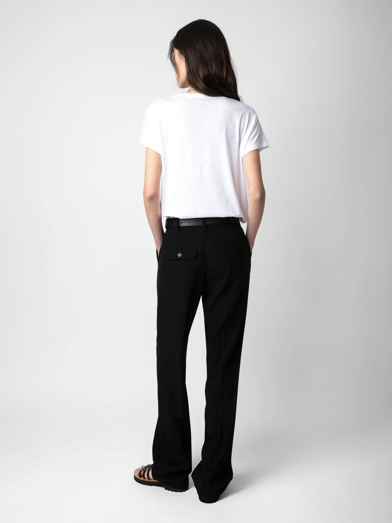 Woop Peace & Love Wings T-shirt White Zadig & Voltaire Woop Peace & Love Wings T-shirt White -Zadig Et Voltaire JWTS01633 BLANC BACK scaled