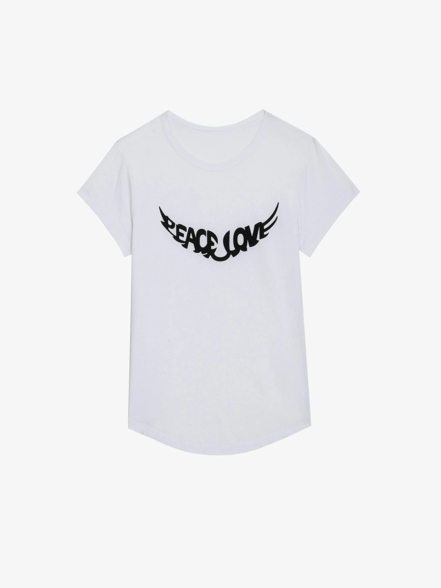 Woop Peace & Love Wings T-shirt White Zadig & Voltaire Woop Peace & Love Wings T-shirt White -Zadig Et Voltaire JWTS01633 BLANC PACKSHOT scaled