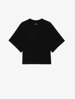 Zadig & Voltaire Lennox Cropped Tee Washed Black 4 Zadig & Voltaire Lennox Cropped Tee Washed Black -Zadig Et Voltaire JWTS01649 WASHED BLACK PACKSHOT 668ea89054643