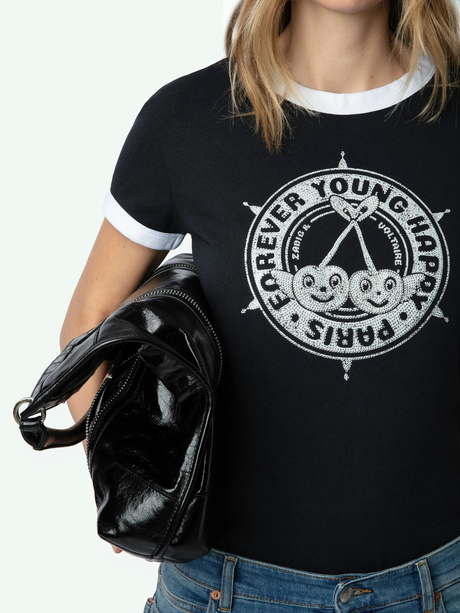 Walk Diamante Insignia T-shirt Black Zadig & Voltaire Walk Diamante Insignia T-shirt Black -Zadig Et Voltaire JWTS01659 NOIR HOVER 6627cd277dc88 scaled