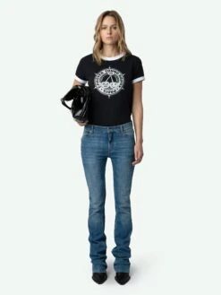 Zadig & Voltaire Walk Diamante Insignia T-shirt Black