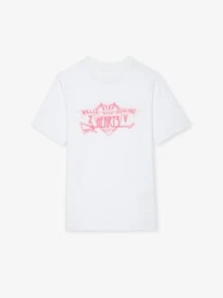 Zadig & Voltaire Edwin Hearts T-shirt White 7 Zadig & Voltaire Edwin Hearts T-shirt White -Zadig Et Voltaire JWTS01665 BLANC PACKSHOT 668bb11b92922