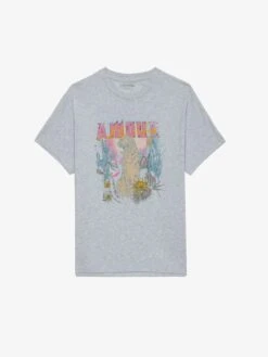 Zadig & Voltaire Tommer Concert T-shirt Gris Chine -Zadig Et Voltaire JWTS01678 GRIS CHINE PACKSHOT 6697c50c41cfe