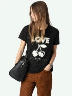 Zadig & Voltaire Walk T-shirt Black -Zadig Et Voltaire JWTS02684 BLACK ADDI 1 675fee5e6e069