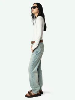 Zadig & Voltaire Blair Ribbed Henley Ecru 4 Zadig & Voltaire Blair Ribbed Henley Ecru -Zadig Et Voltaire JWTS02690 ECRU ADDI 3 67bed39ddefc9