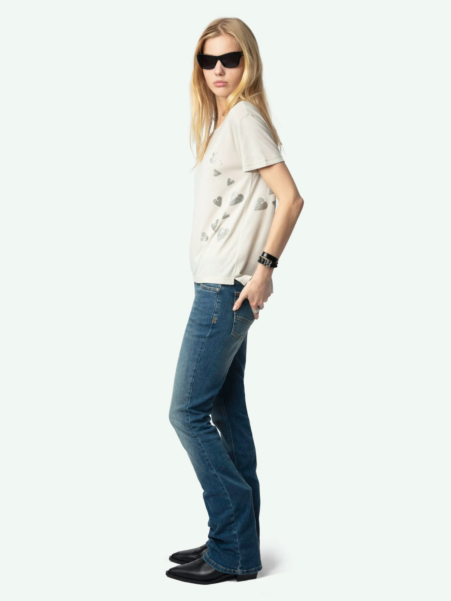 Marta T-shirt Light grey Zadig & Voltaire Marta T-shirt Light Grey -Zadig Et Voltaire JWTS02731 LIGHT GREY ADDI 3 6728e1a92c11c scaled