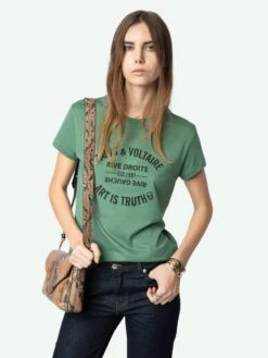 Zadig & Voltaire Walk T-shirt Coriander -Zadig Et Voltaire JWTS02769 CORIANDER ADDI 1 67619ad5aecef