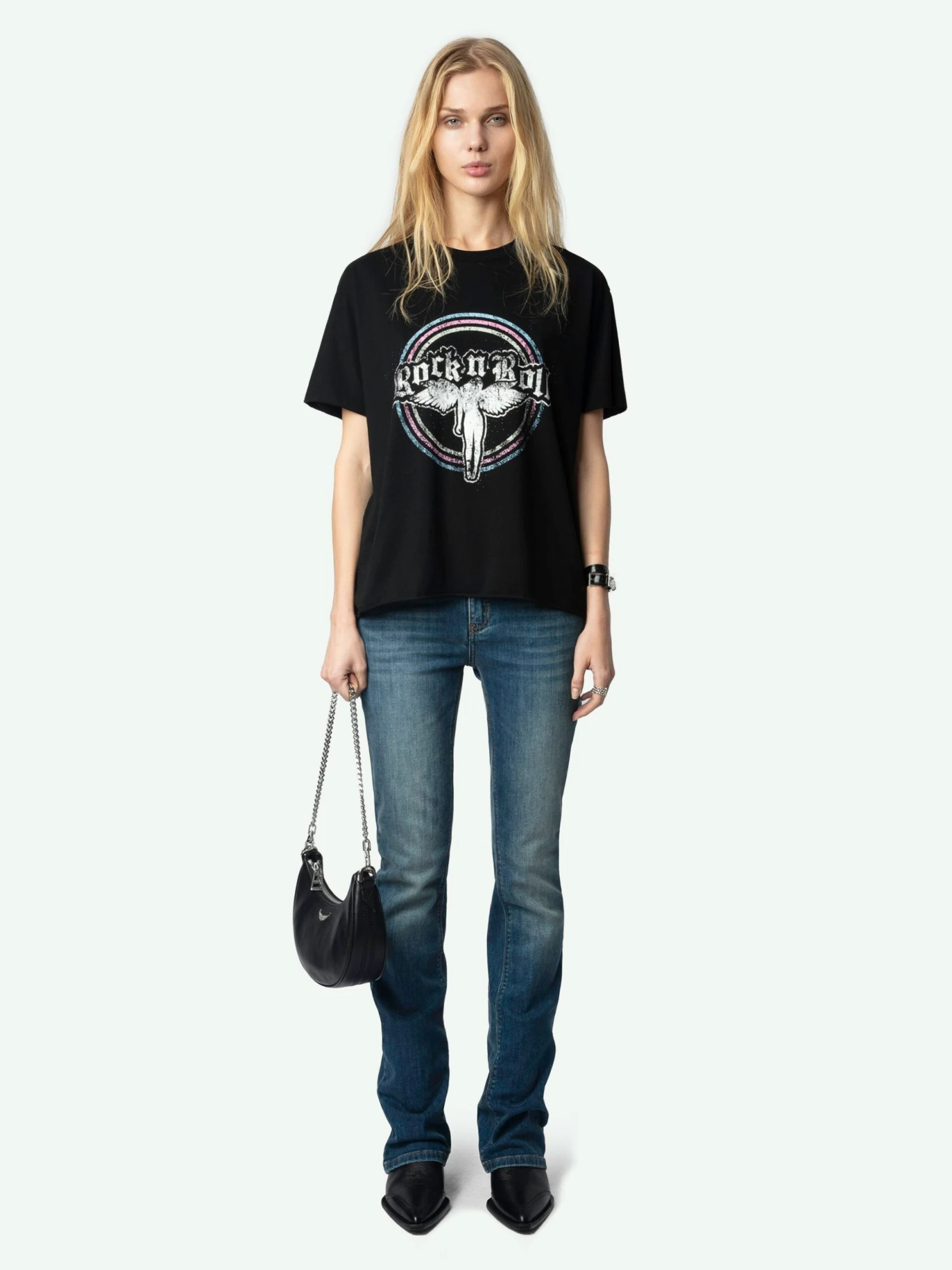 Tommer T-shirt Black Zadig & Voltaire Tommer T-shirt Black -Zadig Et Voltaire JWTS02778 BLACK ADDI 1 6728e1bbbc782 scaled
