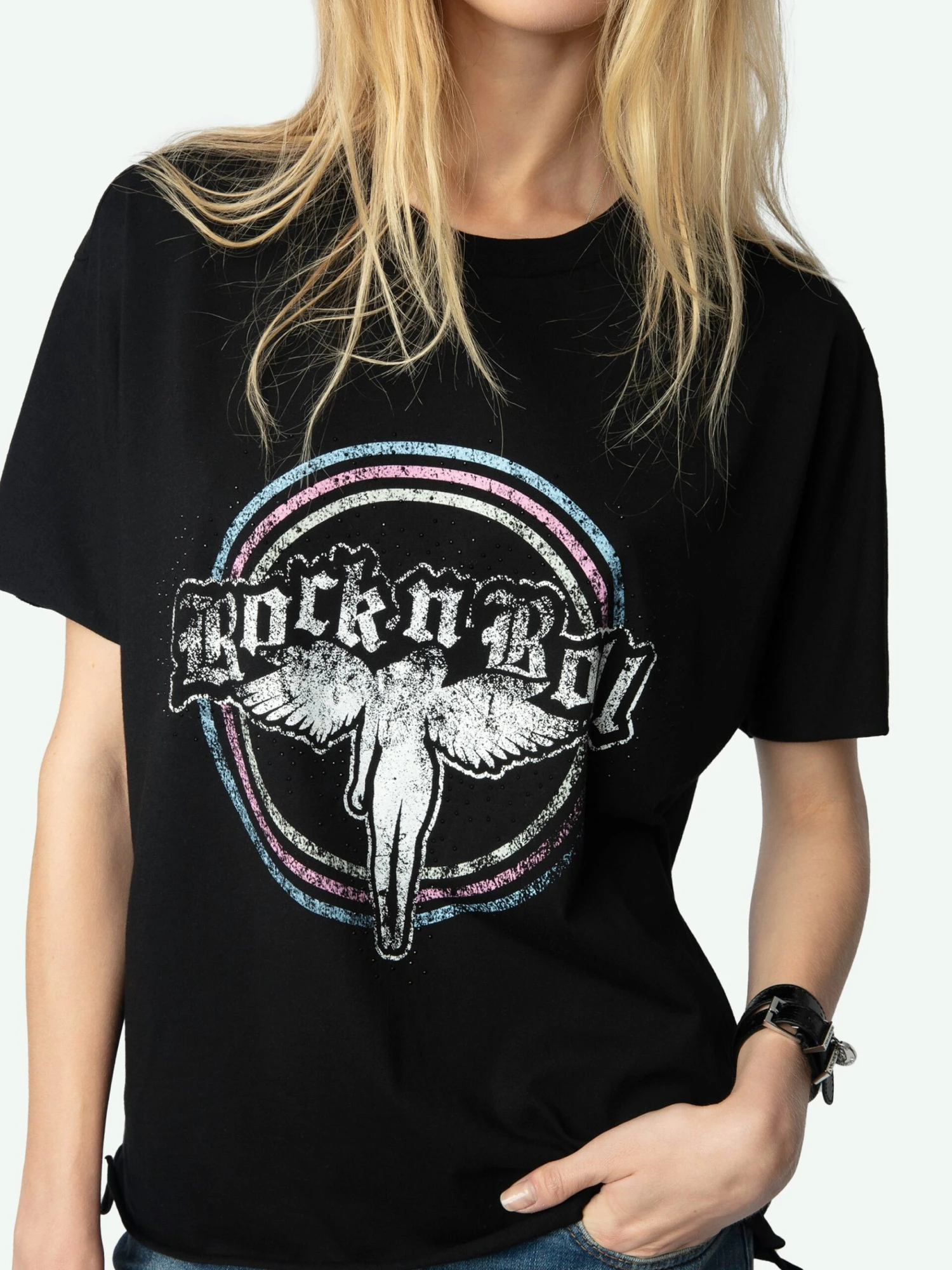 Tommer T-shirt Black Zadig & Voltaire Tommer T-shirt Black -Zadig Et Voltaire JWTS02778 BLACK HOVER 6728e1de4a1ec scaled