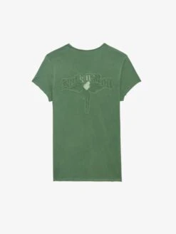 Zadig & Voltaire Story T-shirt Coriander -Zadig Et Voltaire JWTS02786 CORIANDER PACKSHOT 2 6728b2fc6f004