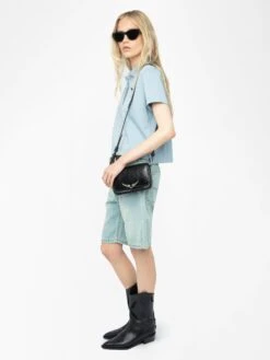Zadig & Voltaire Mirta Cropped Polo Shirt Cloud -Zadig Et Voltaire JWTS02792 CLOUD ADDI 2 681b681c89fdf