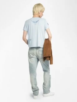 Zadig & Voltaire Alys T-shirt Cloud 7 Zadig & Voltaire Alys T-shirt Cloud -Zadig Et Voltaire JWTS02818 CLOUD BACK 685e8cdc599ef