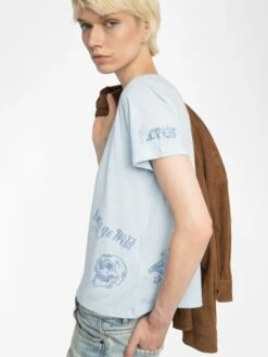 Zadig & Voltaire Alys T-shirt Cloud 11 Zadig & Voltaire Alys T-shirt Cloud -Zadig Et Voltaire JWTS02818 CLOUD HOVER 685e8c0b61e62