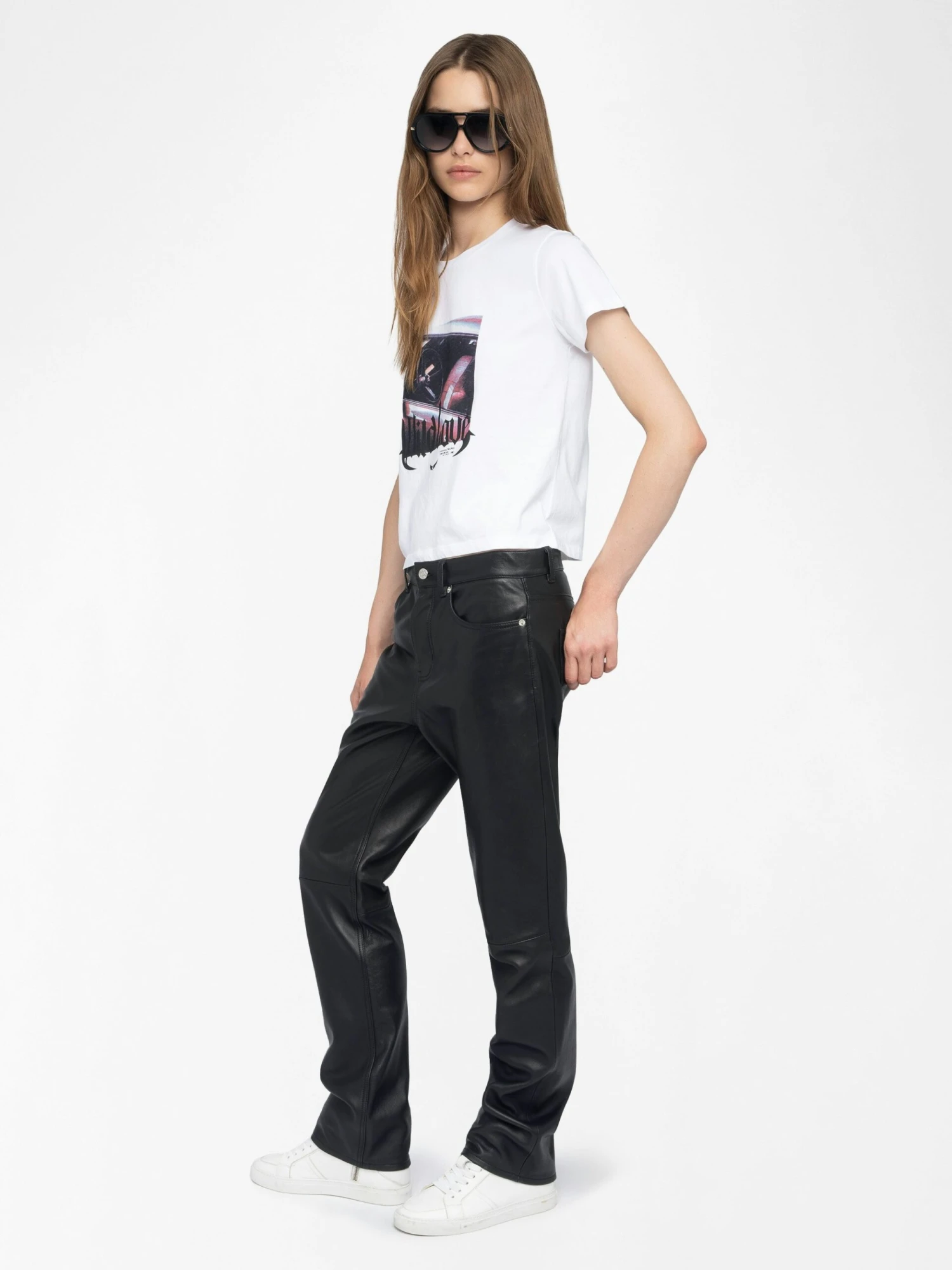 Alys Women's White Graphic Tee with Photoprint White Zadig & Voltaire Alys Women's White Graphic Tee With Photoprint White -Zadig Et Voltaire JWTS02822 WHITE ADDI 2 6849a4691dcf2 scaled