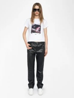 Zadig & Voltaire Alys Women's White Graphic Tee With Photoprint White