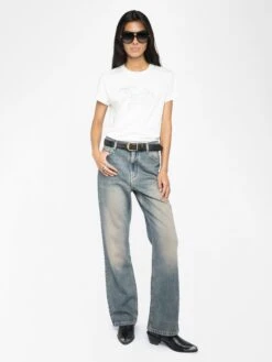 Zadig & Voltaire T-shirt Walk Ecru -Zadig Et Voltaire JWTS02835 ECRU ADDI 1 686b8347dd07f