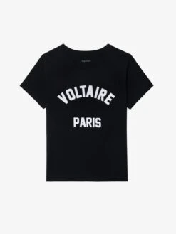 Zadig & Voltaire Alys T-shirt Black -Zadig Et Voltaire JWTS02837 BLACK PACKSHOT 684fe1ad40c13