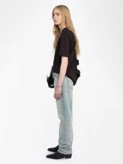 Zadig & Voltaire Edwin T-shirt Dark Chocolate -Zadig Et Voltaire JWTS02845 DARK CHOCOLATE ADDI 3 6837005946c79