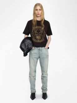 Zadig & Voltaire Edwin T-shirt Dark Chocolate
