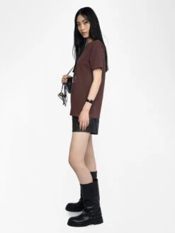 Zadig & Voltaire Edwin T-shirt Burgundy -Zadig Et Voltaire JWTS02868 BURGUNDY ADDI 2 685d21007fc40