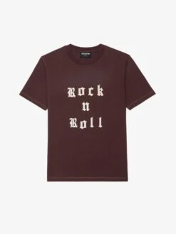 Zadig & Voltaire Edwin T-shirt Burgundy -Zadig Et Voltaire JWTS02868 BURGUNDY PACKSHOT 686286f40b7fb