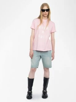 Zadig & Voltaire Edwin T-shirt Candy -Zadig Et Voltaire JWTS02868 CANDY ADDI 1 68370132115f3