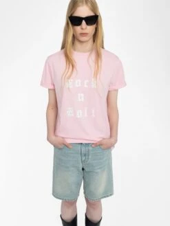 Zadig & Voltaire Edwin T-shirt Candy -Zadig Et Voltaire JWTS02868 CANDY HOVER 683700afa45f1