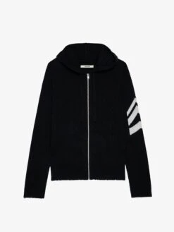 Zadig & Voltaire Clash Arrow Cashmere Cardigan Black -Zadig Et Voltaire KMCA00009 NOIR PACKSHOT