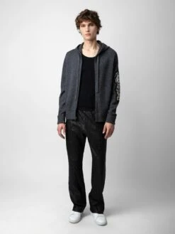 Zadig & Voltaire Oliver Cardigan Anthracite 3 Zadig & Voltaire Oliver Cardigan Anthracite -Zadig Et Voltaire KMCA00221 ANTHRACITE ADDI 2