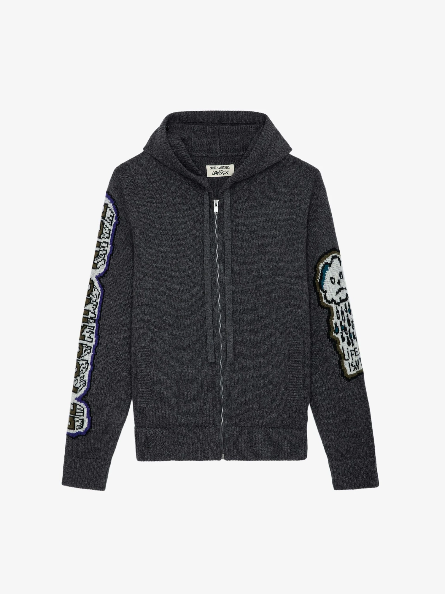 Oliver Cardigan Anthracite Zadig & Voltaire Oliver Cardigan Anthracite -Zadig Et Voltaire KMCA00221 ANTHRACITE PACKSHOT scaled