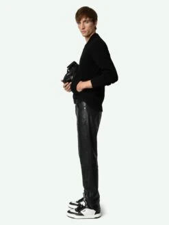 Zadig & Voltaire Cashton Wool Cardigan Black -Zadig Et Voltaire KMCA00227 NOIR ADDI 3 670548d144fec