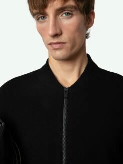 Zadig & Voltaire Cashton Wool Cardigan Black -Zadig Et Voltaire KMCA00227 NOIR HOVER 670548e3b3b2e