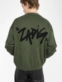 Zadig & Voltaire Mirko Cardigan Used Kaki -Zadig Et Voltaire KMCA01261 USED KAKI HOVER 68011fabae0ff