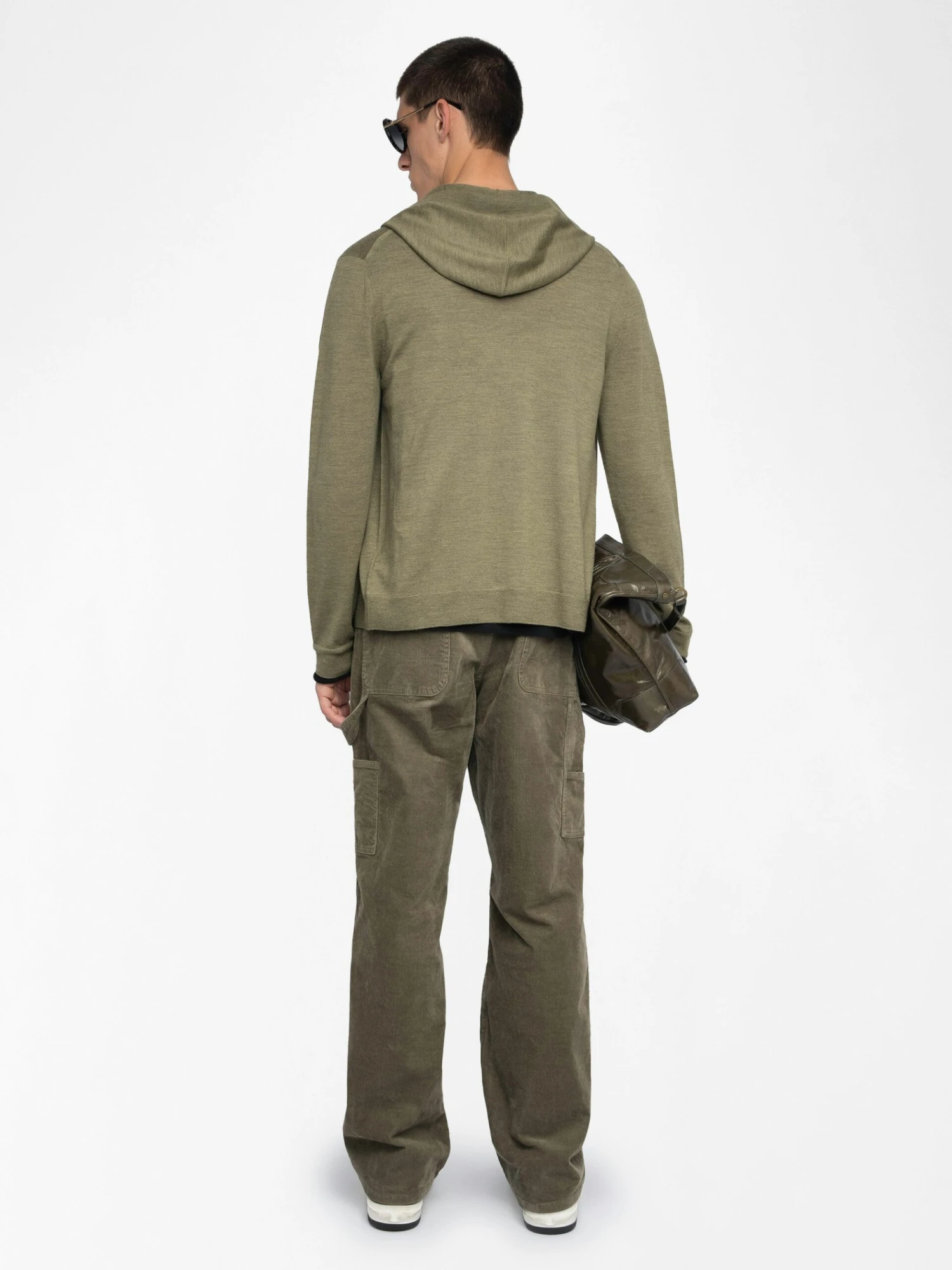 Clash Wool Cardigan Used kaki Zadig & Voltaire Clash Wool Cardigan Used Kaki -Zadig Et Voltaire KMCA01262 USED KAKI BACK 6863f4041d62c scaled