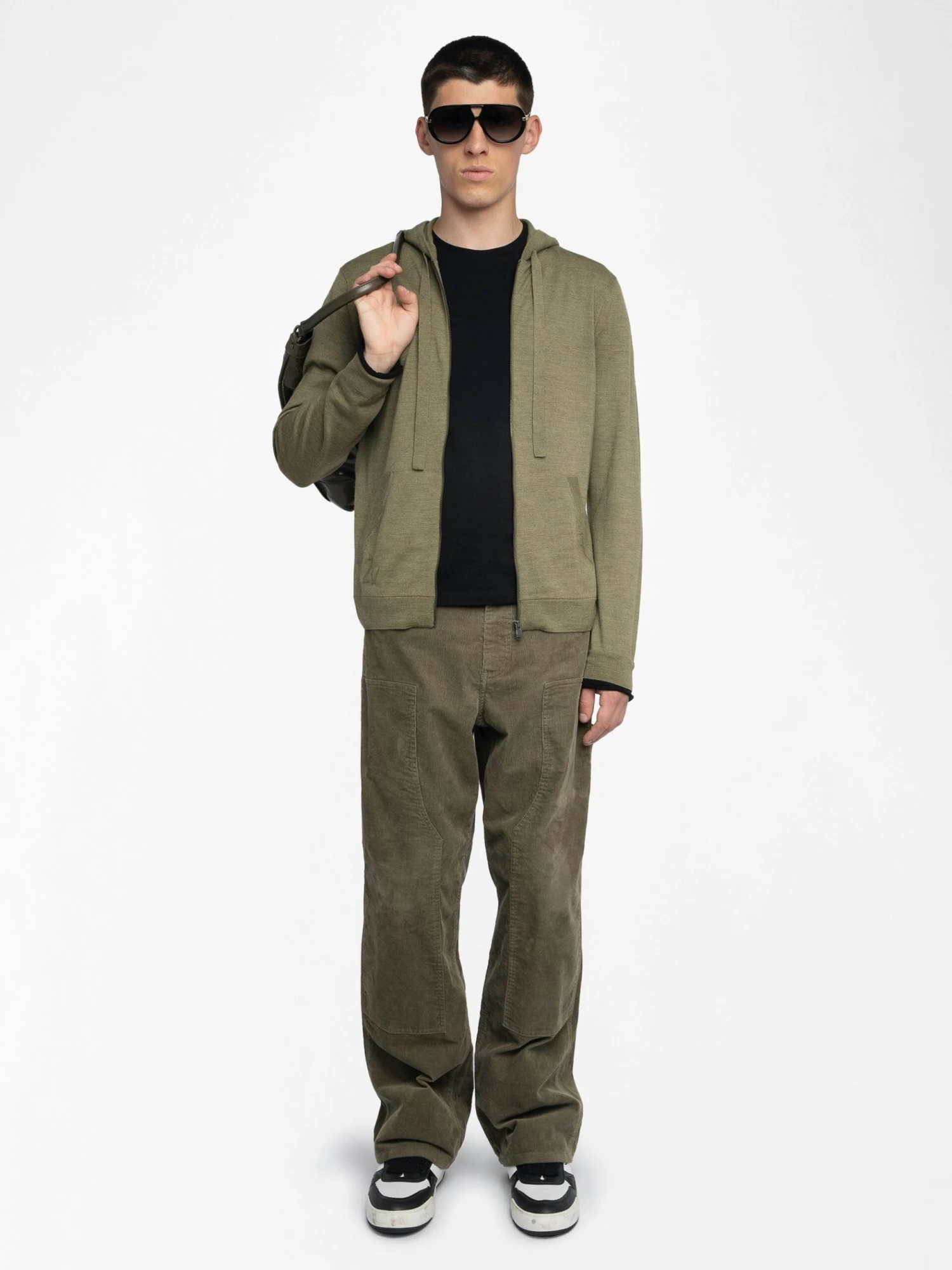 Clash Wool Cardigan Used kaki Zadig & Voltaire Clash Wool Cardigan Used Kaki -Zadig Et Voltaire KMCA01262 USED KAKI SHOOTING 6863f47001392 scaled