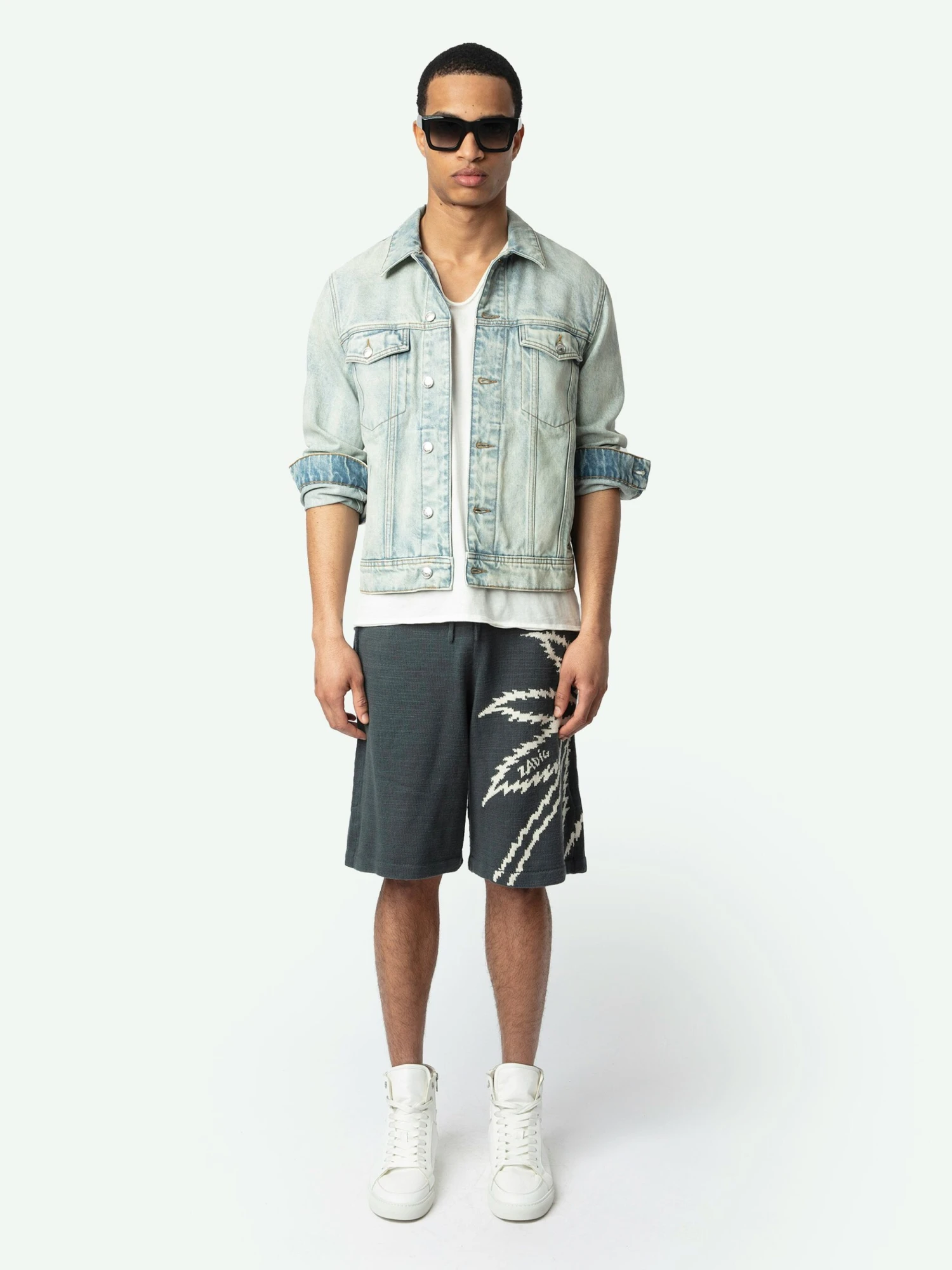 Pazzo Shorts Vert de gris Zadig & Voltaire Pazzo Shorts Vert De Gris -Zadig Et Voltaire KMPA01006 VERT DE GRIS SHOOTING 67d2edff1dcd6 scaled