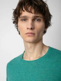 Zadig & Voltaire Teiss Cashmere Sweater Aqua 2 Zadig & Voltaire Teiss Cashmere Sweater Aqua -Zadig Et Voltaire KMSW00010 AQUA ADDI 1