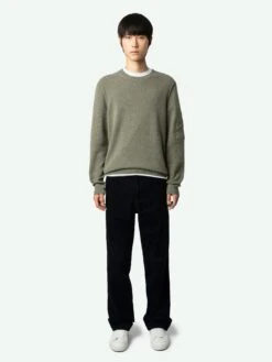 Zadig & Voltaire Kennedy Arrow Cashmere Sweater Kaki