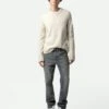Zadig & Voltaire Kennedy Arrow Cashmere Sweater Sugar